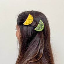Load image into Gallery viewer, Lime Slice Alligator Hair Clip
