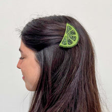 Load image into Gallery viewer, Lime Slice Alligator Hair Clip
