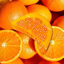 Load image into Gallery viewer, Large Orange Slice Hair Claw Clip
