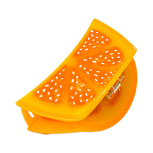 Load image into Gallery viewer, Large Orange Slice Hair Claw Clip
