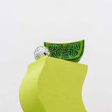 Load image into Gallery viewer, Large Lime Slice Hair Claw
