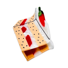 Load image into Gallery viewer, Large Tres Leches Cake Hair Claw
