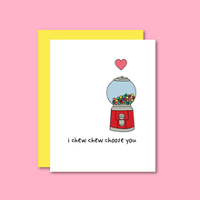 Load image into Gallery viewer, I Choose You Risograph Card
