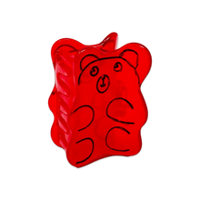 Load image into Gallery viewer, Mini Red Gummy Bear Hair Claw Clip
