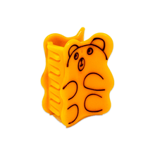 Load image into Gallery viewer, Mini Yellow Gummy Bear Hair Claw Clip
