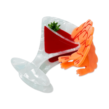 Load image into Gallery viewer, Large Shrimp Cocktail Hair Claw Clip
