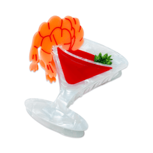 Load image into Gallery viewer, Large Shrimp Cocktail Hair Claw Clip

