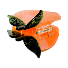 Load image into Gallery viewer, Midi Peach Hair Claw Clip
