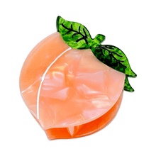 Load image into Gallery viewer, Midi Peach Hair Claw Clip
