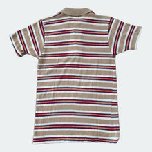 Load image into Gallery viewer, Sportswear Village Tan Stripe Polo
