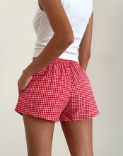 Load image into Gallery viewer, Red Gingham Laboxe Short
