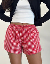 Load image into Gallery viewer, Red Gingham Laboxe Short
