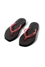 Load image into Gallery viewer, Red Transparent Tapered Platform Flip Flops
