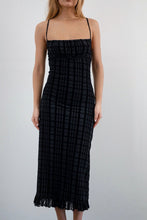 Load image into Gallery viewer, Tonal Check Flock Nateda Dress
