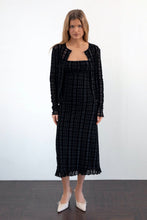 Load image into Gallery viewer, Tonal Check Flock Nateda Dress
