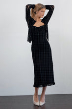Load image into Gallery viewer, Tonal Check Flock Nateda Dress
