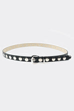 Load image into Gallery viewer, Black Studded Disc Belt
