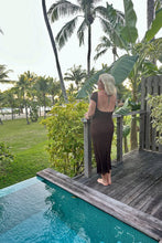 Load image into Gallery viewer, Brown Mariposa Backless Dress
