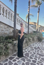 Load image into Gallery viewer, Black Leia Tie Top

