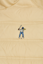 Load image into Gallery viewer, EGMS9005-HoodedPufferVest-Pale_Khaki-Detail
