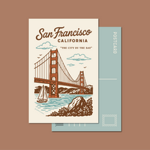 Load image into Gallery viewer, sanfranciscoretropostcard_heroimagesforwebsite-01
