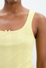 Load image into Gallery viewer, Yellow Salome Pointelle Cami
