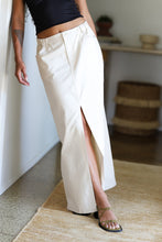 Load image into Gallery viewer, Antique White Khaki Midi Skirt
