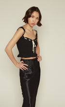 Load image into Gallery viewer, Black Ruffle Knit Cami
