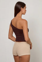 Load image into Gallery viewer, Chocolate Vey One Shoulder Top
