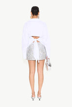 Load image into Gallery viewer, W2025-DIZZYSEQUINSKIRT-IRIDESCENT_W3279-LOCHPOPLINBUTTONUP-MACADAMIA_S849-LOPSYBAG-SILVER_F303-CHROMEPOINTEDGALAMULE-SILVER-BACK_1200x_30cc5eab-e766-44ed-94cd-cdf15e863983.webp
