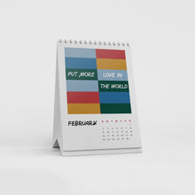 Load image into Gallery viewer, 2025 Desk Calendar Feb Front
