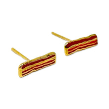 Load image into Gallery viewer, Bacon Enamel Earrings Jewelry Jenny Lemons 
