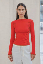 Load image into Gallery viewer, Red Omato Long Sleeve Tee
