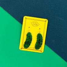 Load image into Gallery viewer, Big Pickle Earrings Jewelry Jenny Lemons 
