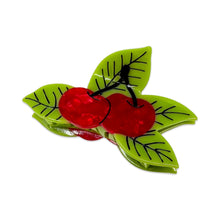 Load image into Gallery viewer, Large Cherries Hair Claw Clip
