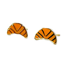 Load image into Gallery viewer, Croissant Enamel Earrings Jewelry Jenny Lemons 
