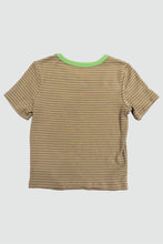 Load image into Gallery viewer, Tan Striped Basic Tee
