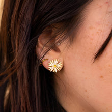 Load image into Gallery viewer, Daisy Enamel Earrings Jewelry Jenny Lemons 
