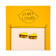 Load image into Gallery viewer, Deli Sandwich Enamel Earrings Jewelry Jenny Lemons 
