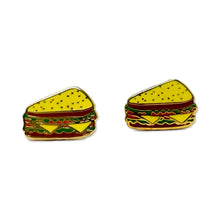 Load image into Gallery viewer, Deli Sandwich Enamel Earrings Jewelry Jenny Lemons 
