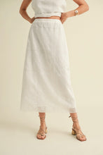 Load image into Gallery viewer, White Eyelet Este Skirt
