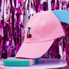 Load image into Gallery viewer, Embroidered Cherries Hat Accessories Jenny Lemons 
