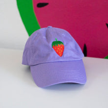 Load image into Gallery viewer, Embroidered Strawberry Hat Accessories Jenny Lemons 
