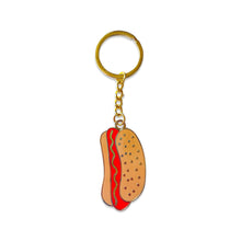 Load image into Gallery viewer, Enamel Hot Dog Keychain Accessories Jenny Lemons 
