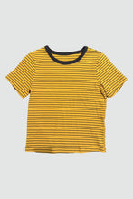 Load image into Gallery viewer, Yellow Striped Basic Tee
