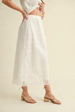 Load image into Gallery viewer, White Eyelet Este Skirt
