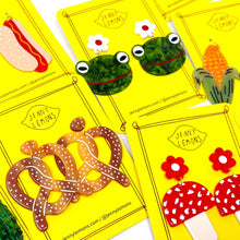Load image into Gallery viewer, Frog and Flowers Acetate Earrings Jewelry Jenny Lemons 
