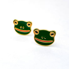 Load image into Gallery viewer, Frog Enamel Earrings Jewelry Jenny Lemons 
