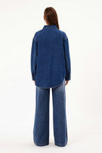 Load image into Gallery viewer, Ashley Blue Classic Shacket
