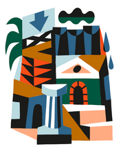 Load image into Gallery viewer, city_scape_column_print
